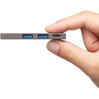 サンワサプライ USB Type-C 3ポートスリムハブ USB-3TCH22S 1個（直送品）