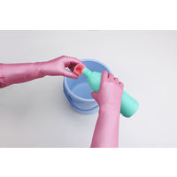 【ビニール手袋】 ショーワグローブ ナイスハンドさらっとタッチセミロング NHDSSL-MP パールピンク 1双