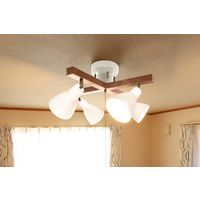 アイリスオーヤマ 4灯シーリングライト クロスタイプ CL-4E26CW-W 1台（直送品）