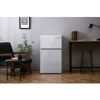 アイリスオーヤマ ガラス扉冷蔵庫 90L IRGD-9A-W 1台