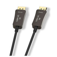 DisplayPortケーブル 10m 光ファイバー極細タイプ（直径4.5mm） VV-DP100AA-AOC-B 1本 Vodaview