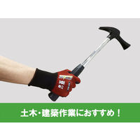 【天然ゴム背抜き手袋】 ウィード DEVOLG（ディヴォルグ） タッチパネル対応手袋 DE-360 レッド M 1双