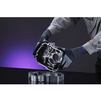 【ニトリル背抜き手袋】 ショーワグローブ マイクログリップ No.381 グレー L 1双