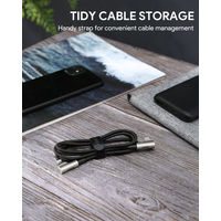 ライトニングケーブル 1m Type-C-Lightning Impulse LT Braided 90° CB-CL09-BK 1本 AUKEY