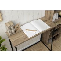 アイリスオーヤマ アイアンウッドデスク ブラック/アッシュブラウン IWD-790 1台