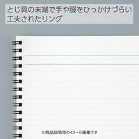 コクヨ キャンパスツインリングノート（PPスリム）6号セミB5 普通横罫 ス-T105AN-B 青:A罫（7mm） 1冊