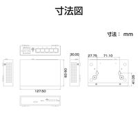 エレコム 1000BASE-T対応 スイッチングハブ/5ポート/3年保証 EHB-UG2A05-S 1個