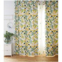 スミノエ デザインライフ カーテン ポポロ V1335 1000×1780mm イエロー 4549781250908 1枚（直送品）