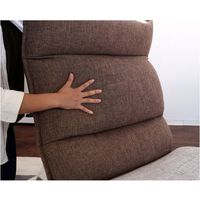 【軒先渡し】ヤマソロ Confi 木脚付 ソファ 幅680mm ブラウン 83-642 1台（直送品）