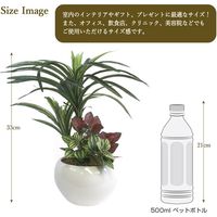 ササガワ フェイクグリーン・人工観葉植物 ユッカ寄植え Sサイズ 32-8707 1個（直送品）