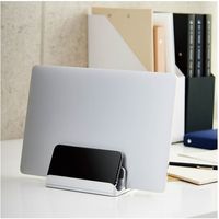 エレコム ノートPCスタンド/縦置き/1台用/スマホスタンド付/シルバー PCA-LTSV02SV 1個