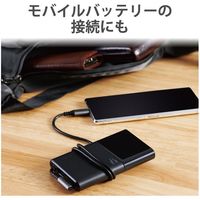 タイプCケーブル (USB-C to C) PD対応 60W L型 1m 黒 U2C-CCL10NBK エレコム 1本