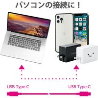 タイプCケーブル (USB-C to C) PD対応 60W USB2.0 3m 黒 U2C-CC30NBK2 エレコム 1本（直送品）