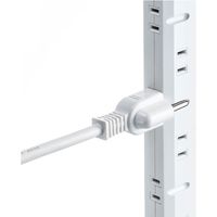 サンワサプライ スリムタップ(2P・8個口・1m)・電源延長コード TAP-SLIMSW8-1 1個