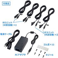 サンワサプライ PoE対応HDM分配エクステンダー(2分配・セットモデル) VGA-EXHDPOE3 1個（直送品）