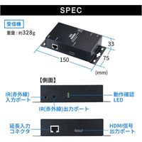 サンワサプライ PoE対応HDM分配エクステンダー(受信機) VGA-EXHDPOER 1個（直送品）