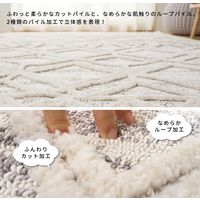 萩原 トルコ製 ウィルトンラグ BILBAO 1400×2000mm ボニーオレンジ 240620070 1枚（直送品）