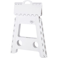 不二貿易 フォールディングステップスツール H39cm WH 86076 1個