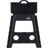 不二貿易 フォールディングステップスツール H39cm BK 86078 1個