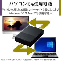 HDD 外付け デスクトップ USB3.2(Gen1) ブラック 2TB ELD-GTV020UBK エレコム 1個（直送品）