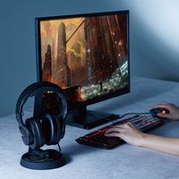 エレコム ヘッドホン用スタンド/T字型/ブラック HP-DSTBK 1個