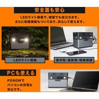 ポータブル電源　蓄電池　充電器　361Wh容量　100500mAh　OWL-LPBL100501-GM　1台　Owltech