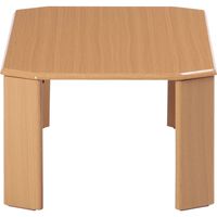 不二貿易 ウッディ ローテーブル 幅750×奥行500×高さ320mm ライトブラウン 10025 1台（直送品）