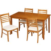 不二貿易 スノア ダイニングテーブル 幅1200×奥行750×高さ700mm ライトブラウン 96847 1台（直送品）