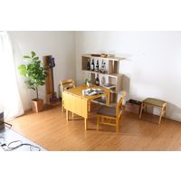 不二貿易 レノバ エクステンションダイニングテーブル 幅1200×奥行750×高さ710mm ナチュラル 98898 1台（直送品）