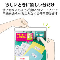エレコム 宛名・表示ラベル/再剥離可能/12面×20シート/ラベル240枚 EDT-TK12 1袋(20シート)（直送品）