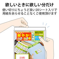 エレコム ラベルクッキリインクジェット専用紙10面付/200枚 EDT-TI10 1袋(200枚入)