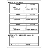 金鵄製作所（Kinshi）　おくすり手帳 KP-4（4種入）32P　75510-002　1セット（400冊：200冊入×2袋）（直送品）