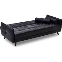 【車上渡し】SEKI RELAXFORM ソファベッド リーベ ET82 幅2040mm ブラック 321427 1台（直送品）