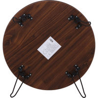 不二貿易 ローテーブル 丸 幅600×奥行600×高さ315mm ブラウン 10858 1台（直送品）