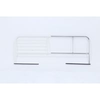 不二貿易 スライドベッドガード （横伸縮）ハイ 幅1200×奥行400×高さ450mm ホワイト 12849 1台（直送品）