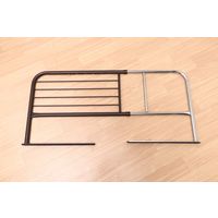 不二貿易 スライドベッドガード （横伸縮）ハイ 幅1200×奥行400×高さ450mm ブラウン 12850 1台（直送品）