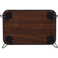 不二貿易 ちゃぶ台 ＣＢー６０４５Ｆ 幅600×奥行450×高さ320mm ブラウン 14418 1台（直送品）