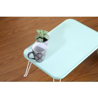 不二貿易 カラーミニテーブル CCB4530-PGR/WH 幅450×奥行300×高さ190mm グリーン 14425 1台（直送品）