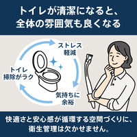 スクラビングバブル 流せるトイレブラシ 除菌消臭プラス ホワイトブロッサムの香り 本体(ハンドル＋付替ブラシ4個) トイレ洗剤 トイレ掃除 ジョンソン
