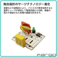 延長コード 電源タップ 1.8m 6個口 2P USB付 回転式 一括スイッチ付 雷サージ付 TAPKING USB PT601DW 1個 ファーゴ