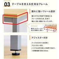 Netforce 会議テーブル ミーティングテーブル 幅1200×奥行600 シルバー×ナチュラル 1台（直送品）