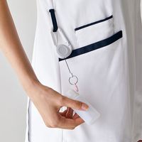 住商モンブラン スクラブ レディス 半袖 ダークネイビー/ターコイズ 73-2253 1枚　スクラブ（直送品）