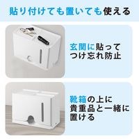 エレコム マスクアクセサリ/マスク用抗菌収納ボックス/ホワイト IPM-MKBOXWH 1個