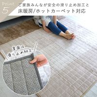 スミノエ メゾンドレーヴ グラデーションラグ ウォッシャブルラグ ワントーン 1350×1850mm ベージュ 1枚（直送品）