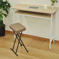 エイ・アイ・エス 折畳ハイスツール ブラウン AAHS-400 BR 1脚（直送品）