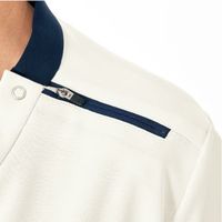 明石スクールユニフォームカンパニー 男女兼用ニットスクラブ ネイビー UZL3092-5-M 1枚　スクラブ（直送品）