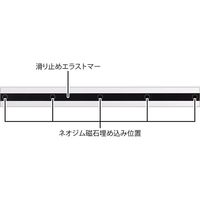 デザインフィル アルミ定規 30cm ノンスリップ シルバー 42278006 1本