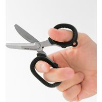 デザインフィル 携帯マルチハサミ キャップ付き 黒 49858006 1個