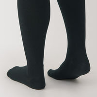 【レディース】無印良品 婦人 足なり直角 かかとに合う タイツ 婦人S 黒 良品計画