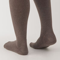 【レディース】無印良品 婦人 足なり直角 かかとに合う タイツ 婦人L モカブラウン 良品計画